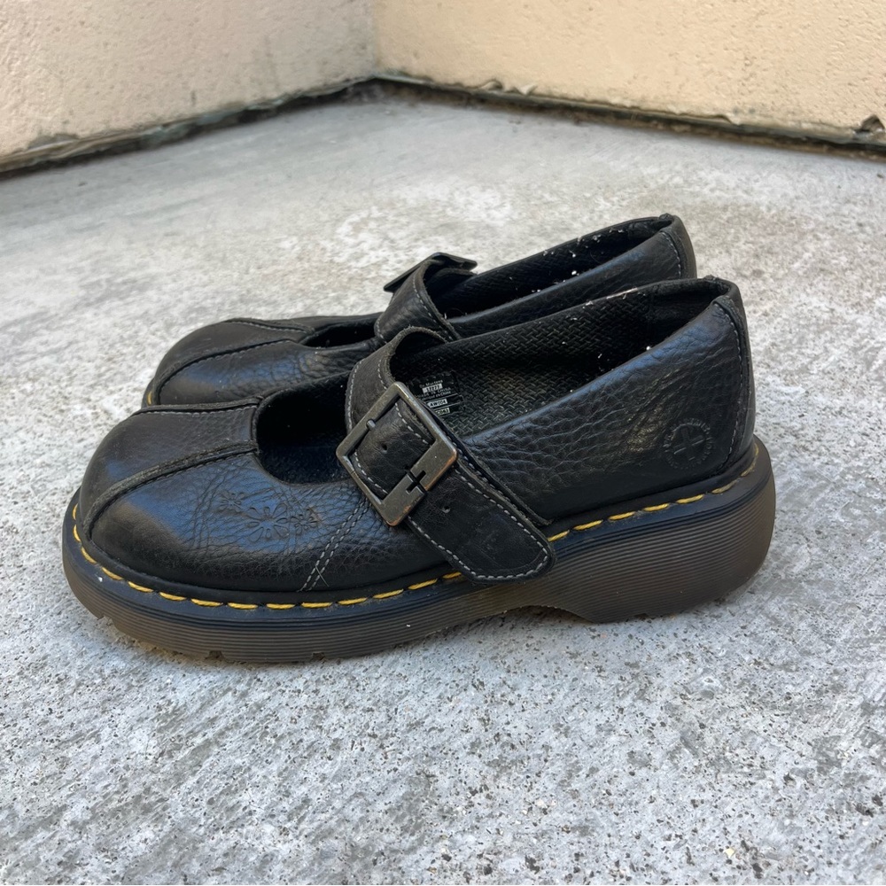 Vintage Y2k Dr Marten Mary Janes with Flowers